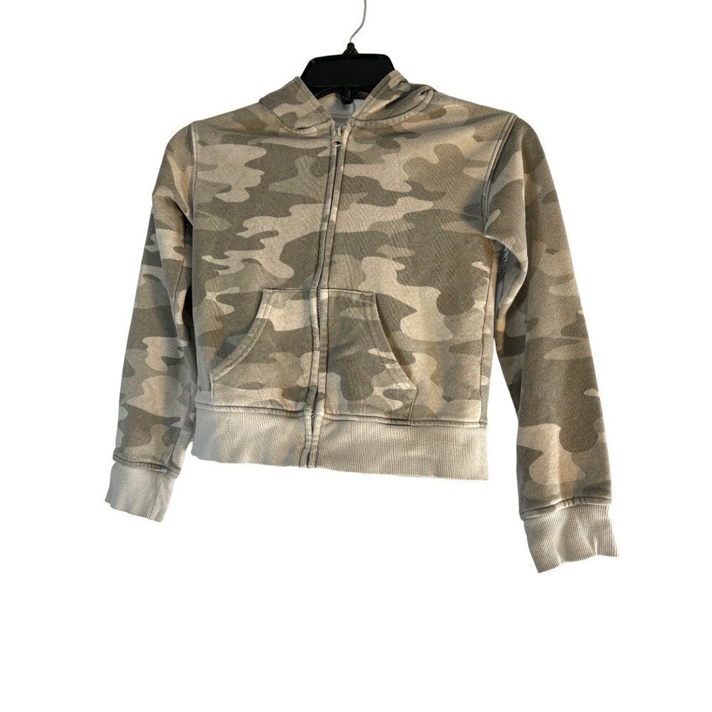 So Favorite Zip Hoodie Girls Tops Camo Size M 8